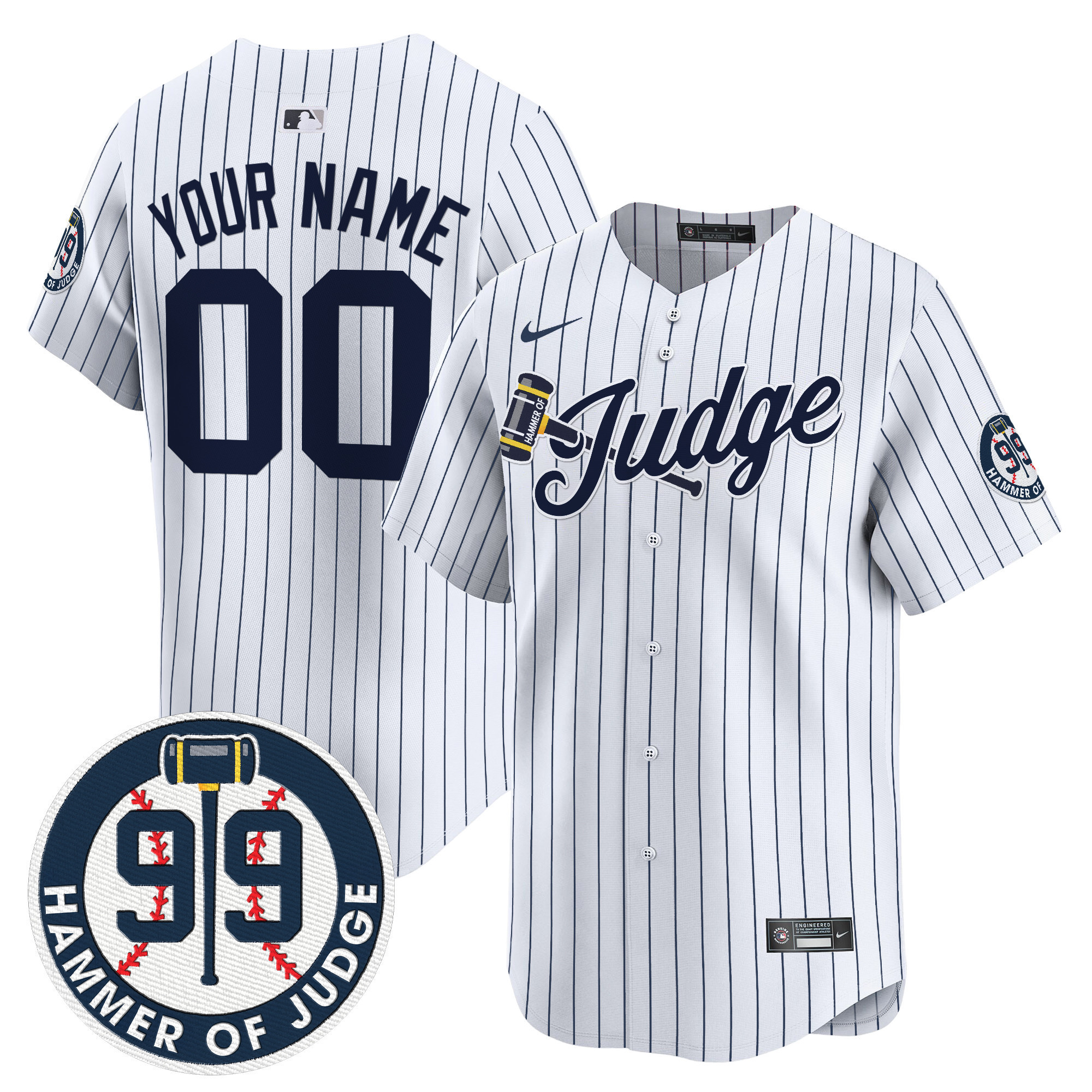 Aaron Judge Yankees The Hammer Vapor Premier Limited Custom Jersey  All Stitched