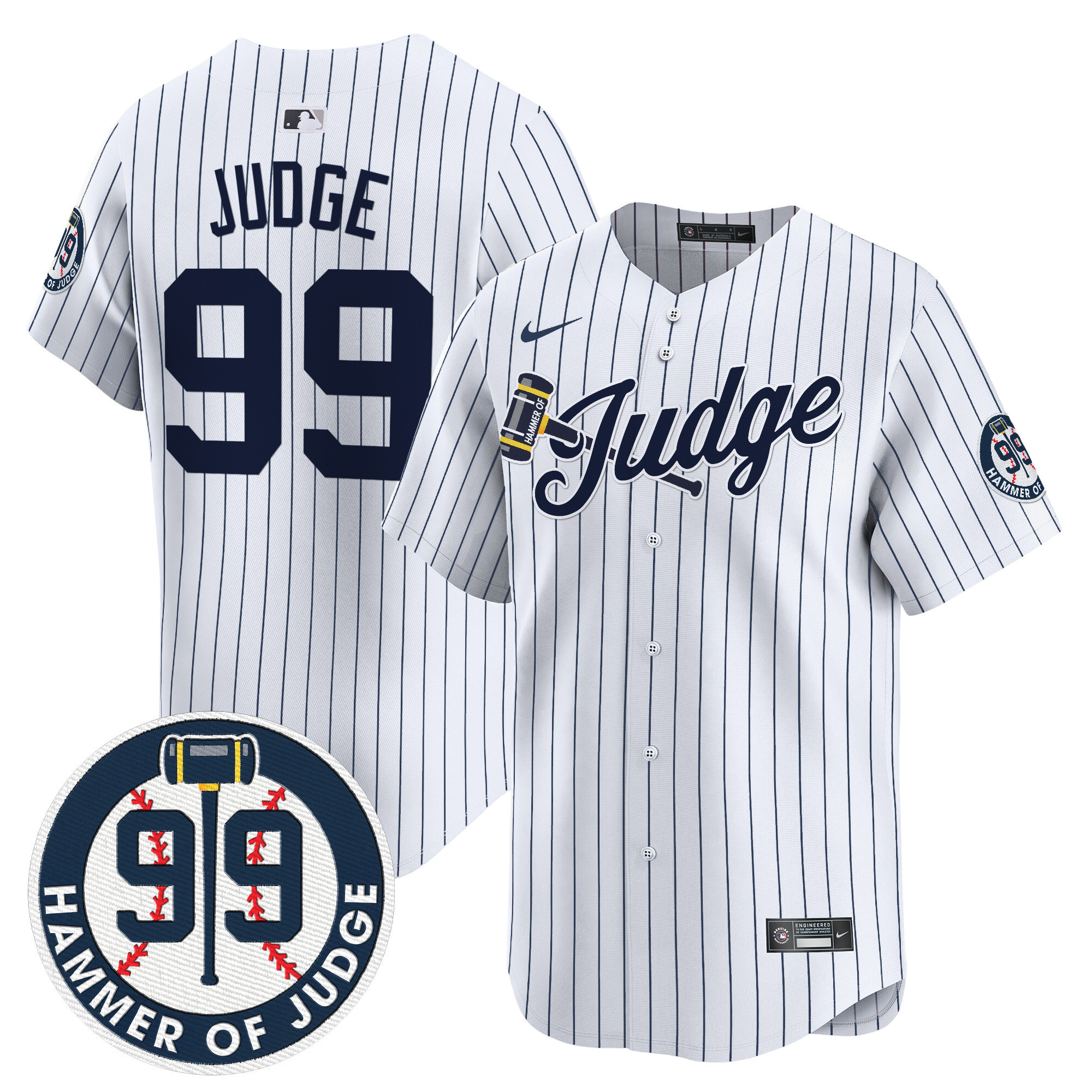 Aaron Judge Yankees The Hammer Vapor Premier Limited Jersey  All Stitched