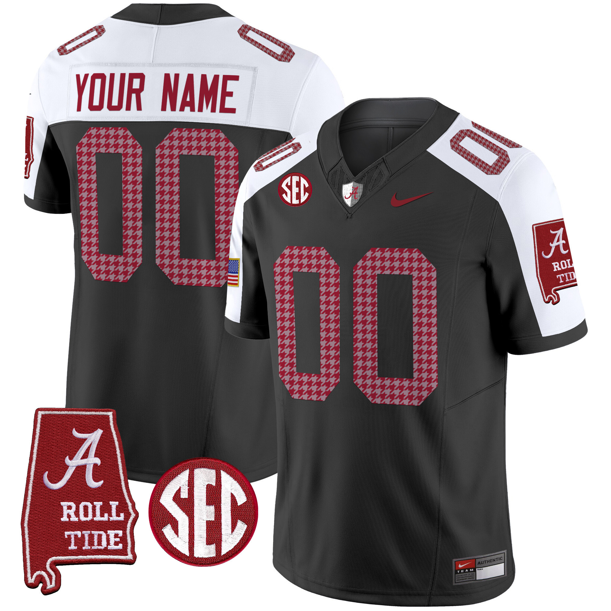 Alabama Crimson Tide Pro Combat Vapor Limited Custom Jersey All Stitched