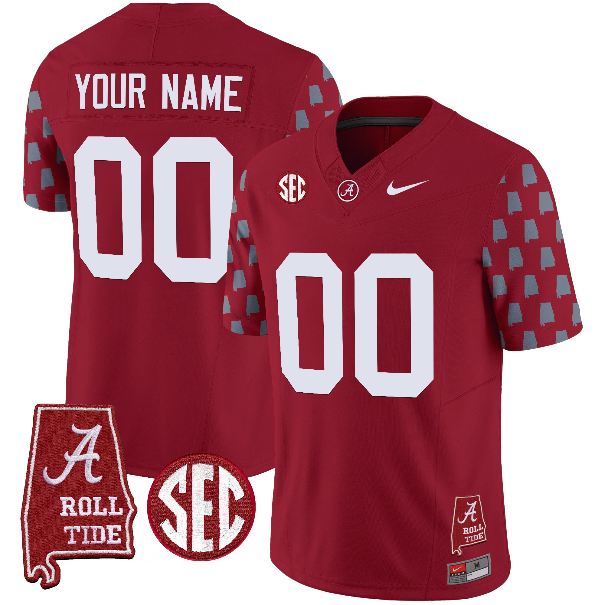 Alabama Crimson Tide Vapor Limited Custom Jersey Alabama State Style All Stitched