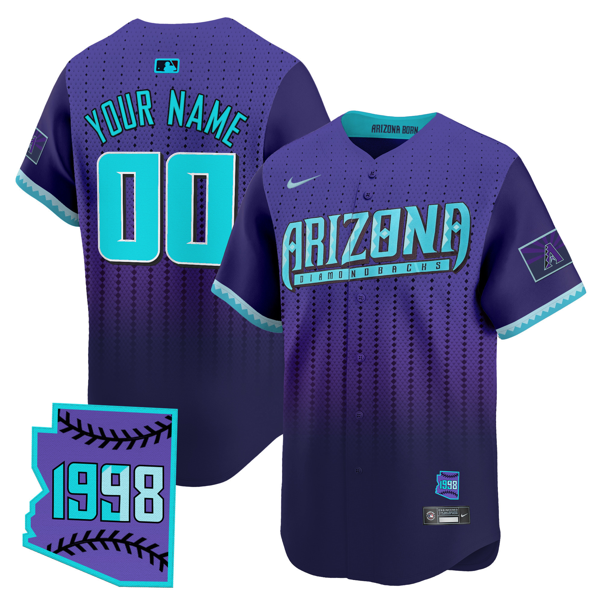 Arizona Diamondbacks 2025 City Connect Vapor Premier Limited Custom Jersey  Stitched