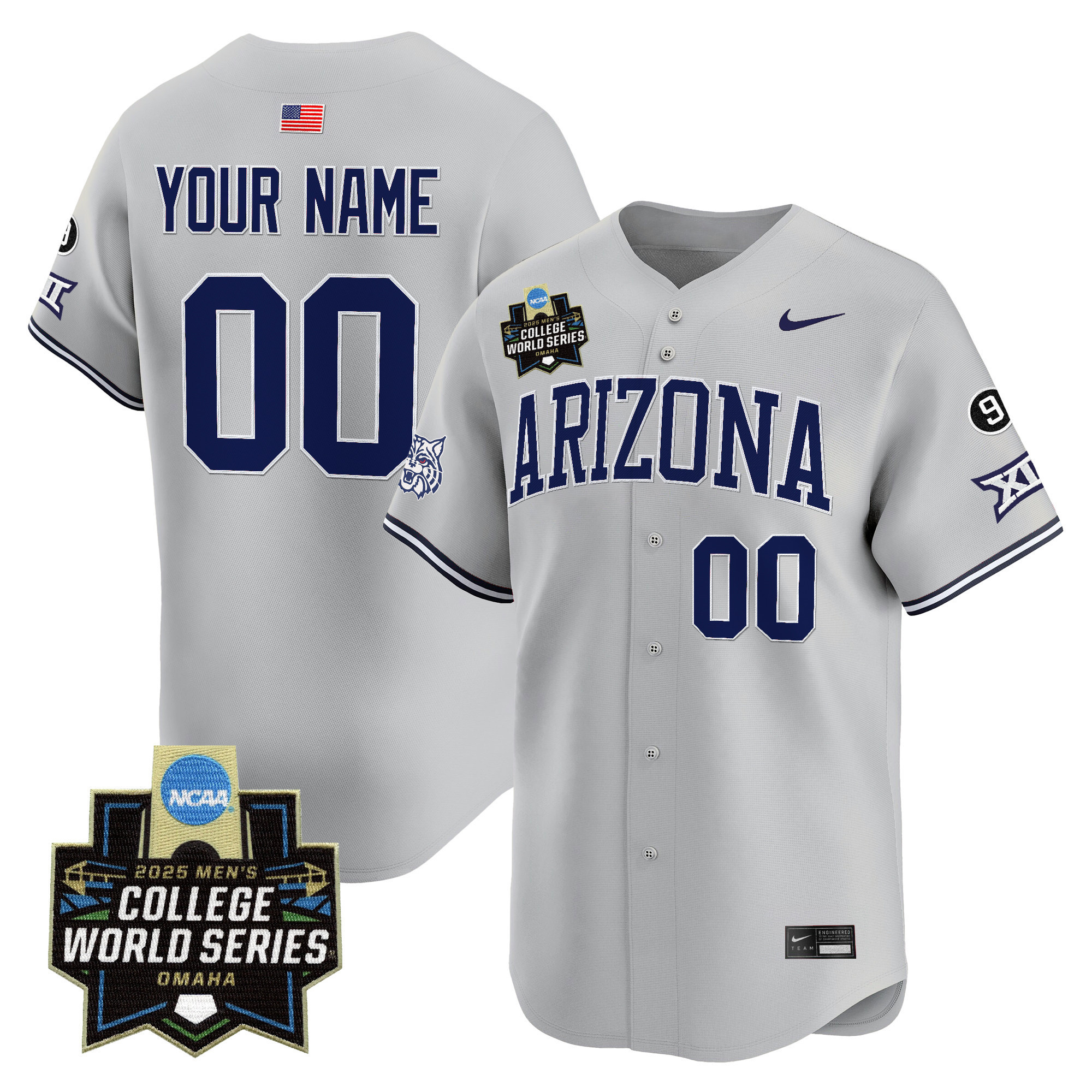 Arizona Wildcats 2025 World Series Vapor Premier Limited Custom Jersey  All Stitched