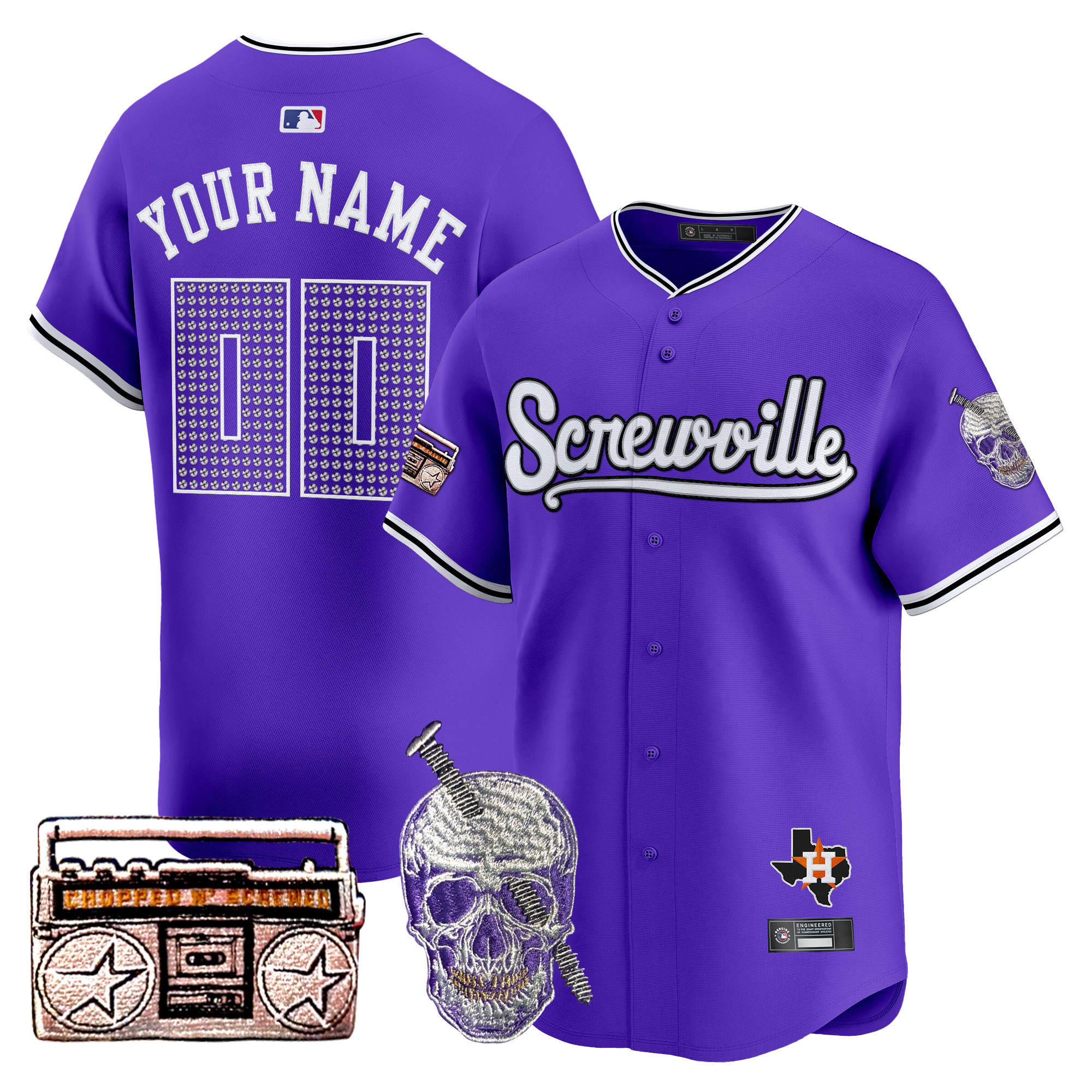 Astros DJ Screw 2025 Vapor Premier Limited Custom Jersey  All Stitched