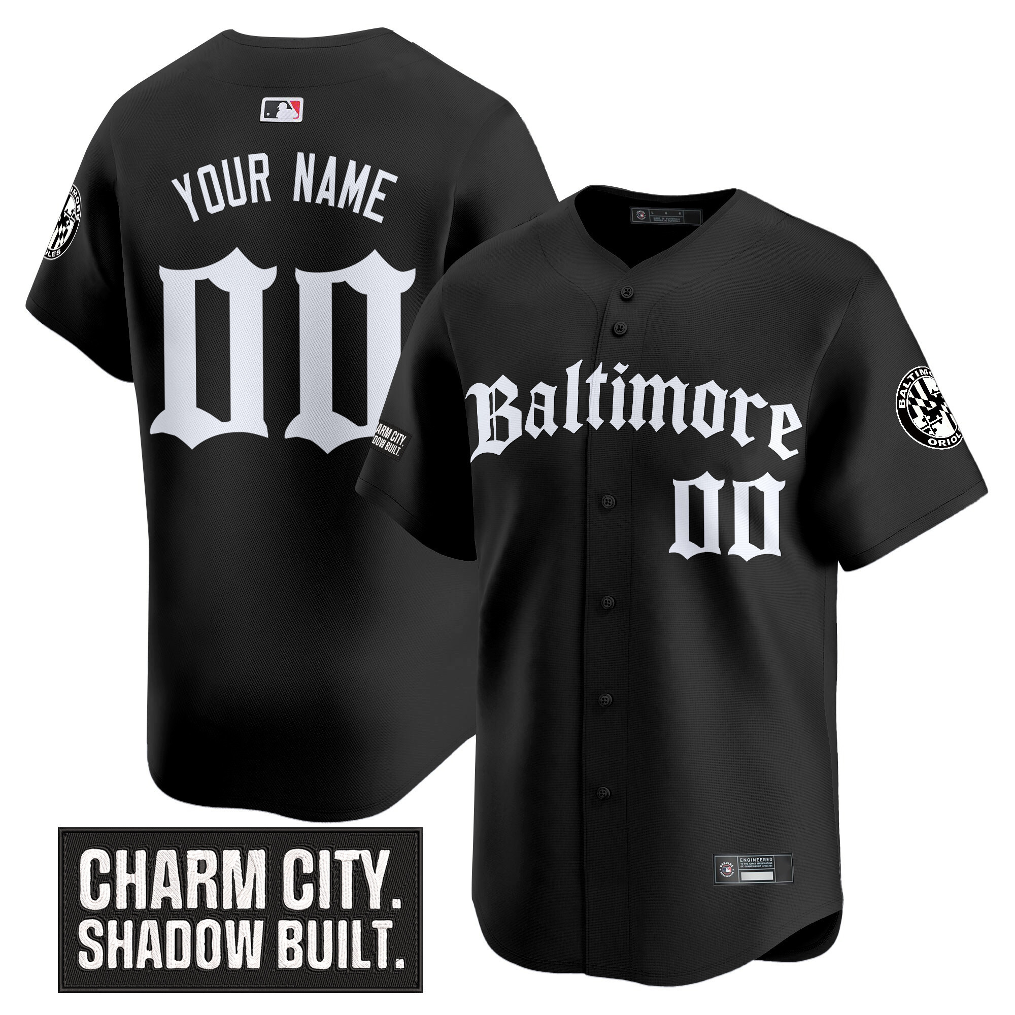 Baltimore Orioles Gothic Harbor Edition Vapor Premier Limited Custom Jersey  All Stitched