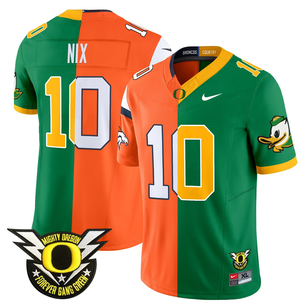 Bo Nix Oregon Ducks Split Limited Jersey All Stitched