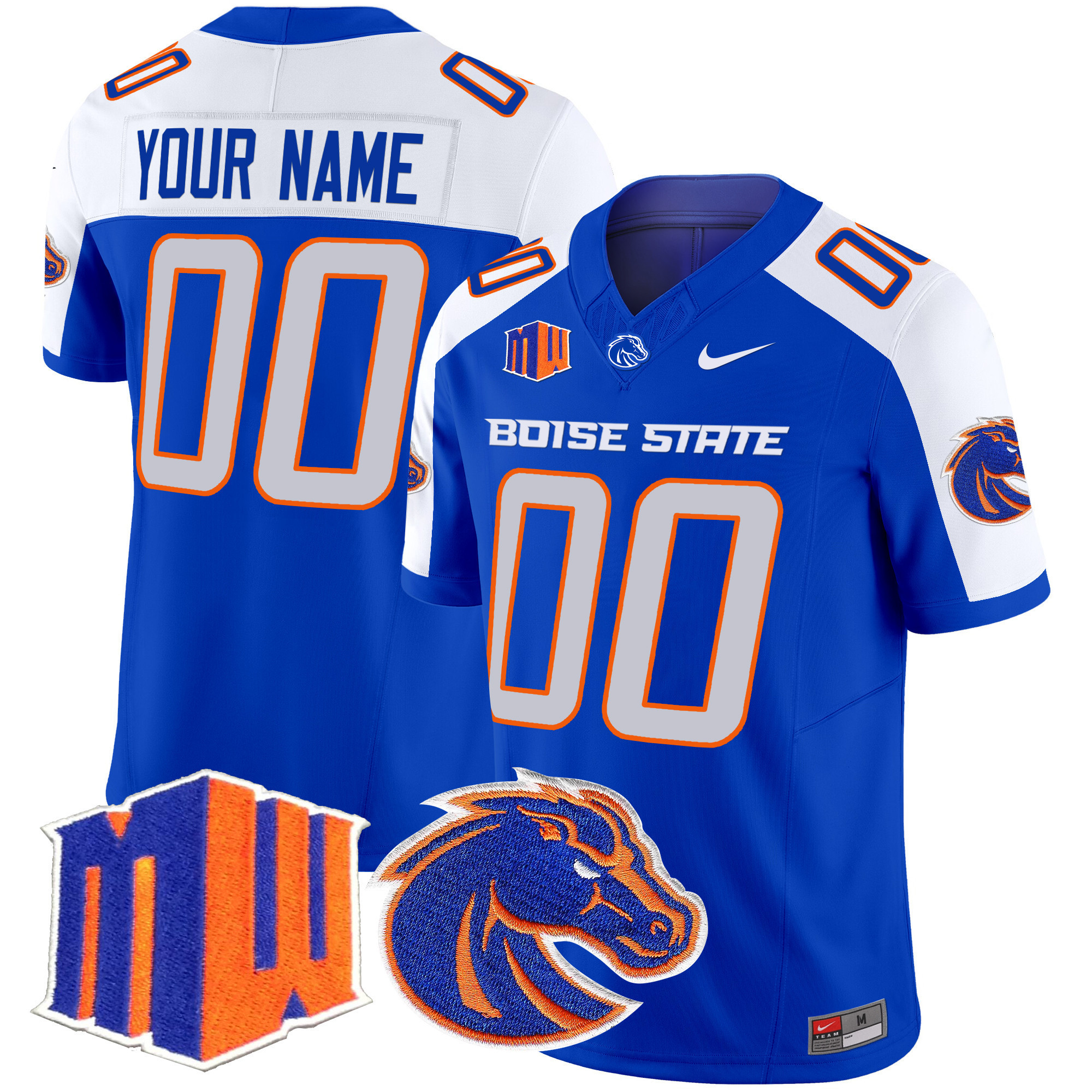 Boise State Broncos 2025 Vapor Limited Custom Jersey  All Stitched