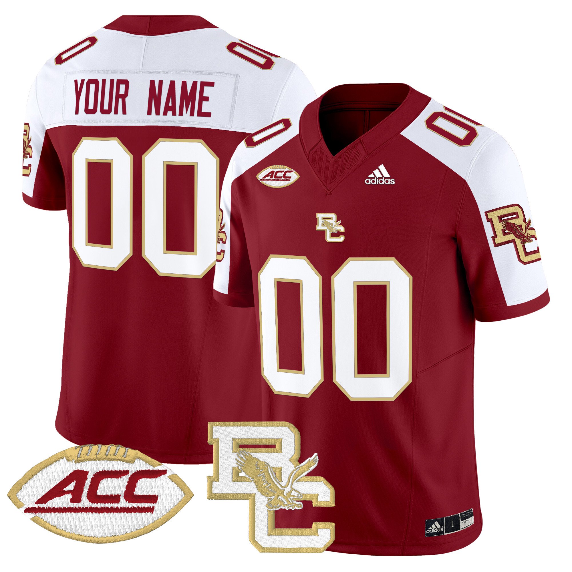 Boston College Eagles 2024 Vapor Limited Custom Jersey All Stitched