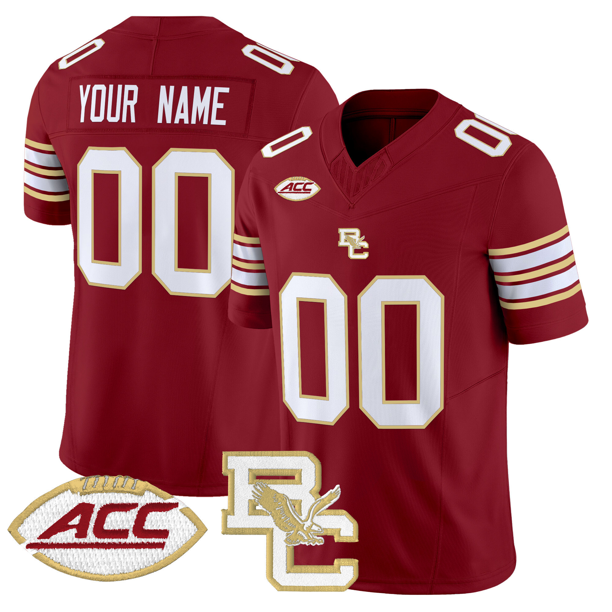 Boston College Eagles 2025 Vapor Limited Custom Jersey  All Stitched