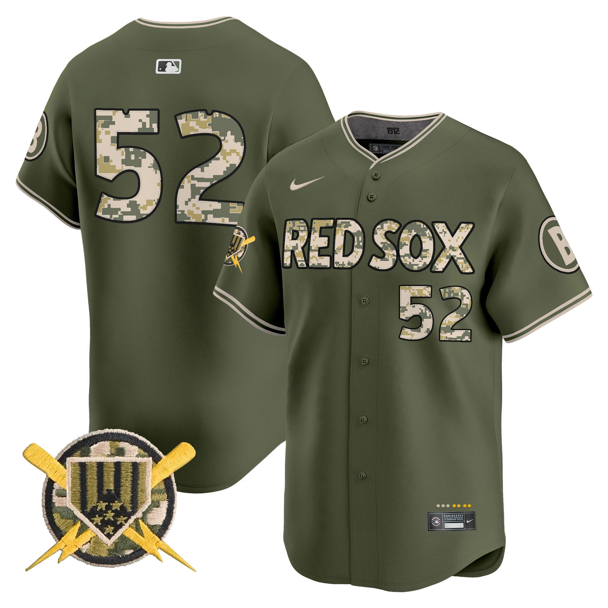 Boston Red Sox Armed Forces Day Vapor Premier Limited Jersey  All Stitched