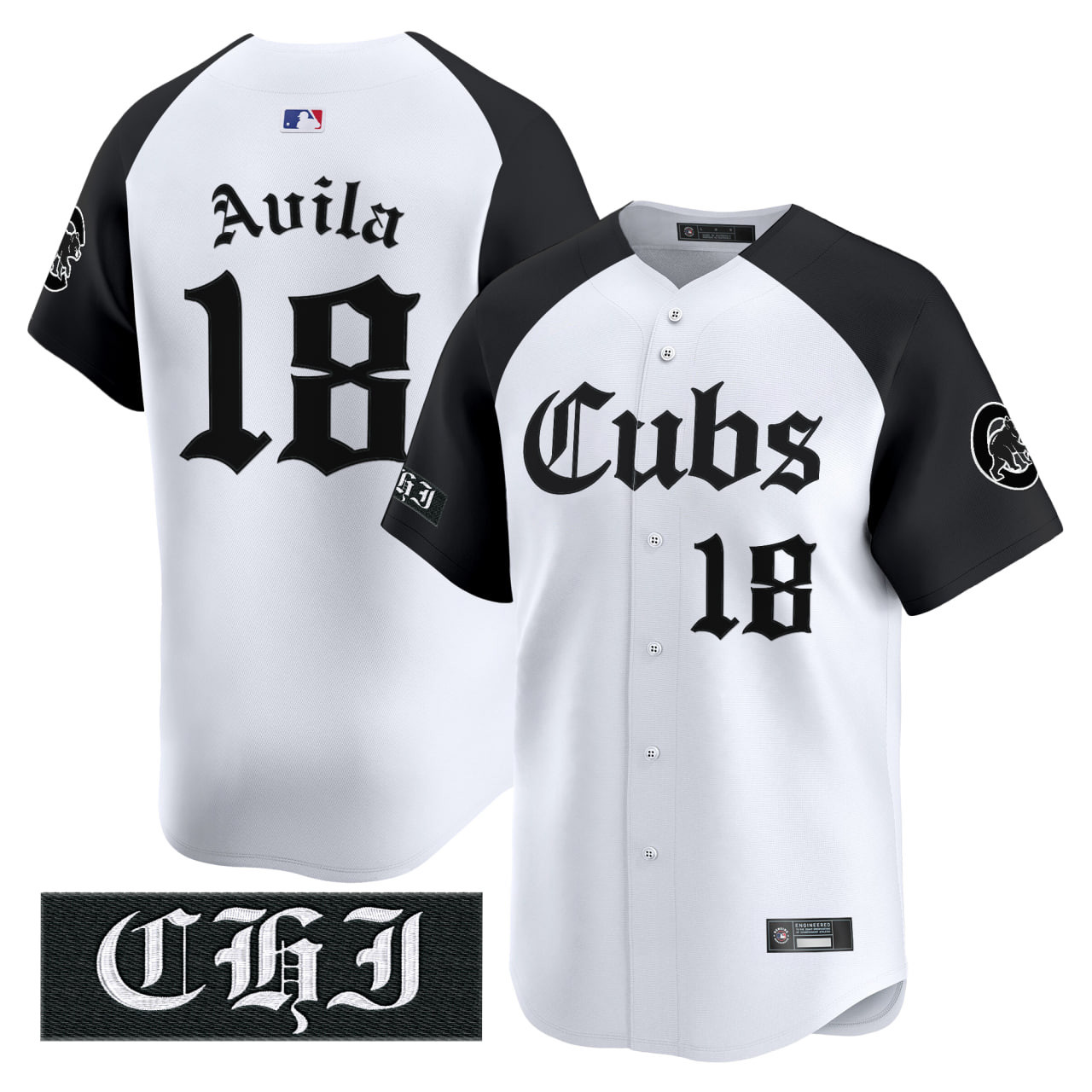 Chicago Cubs Gothic Edition Limited Jersey  All Stitched