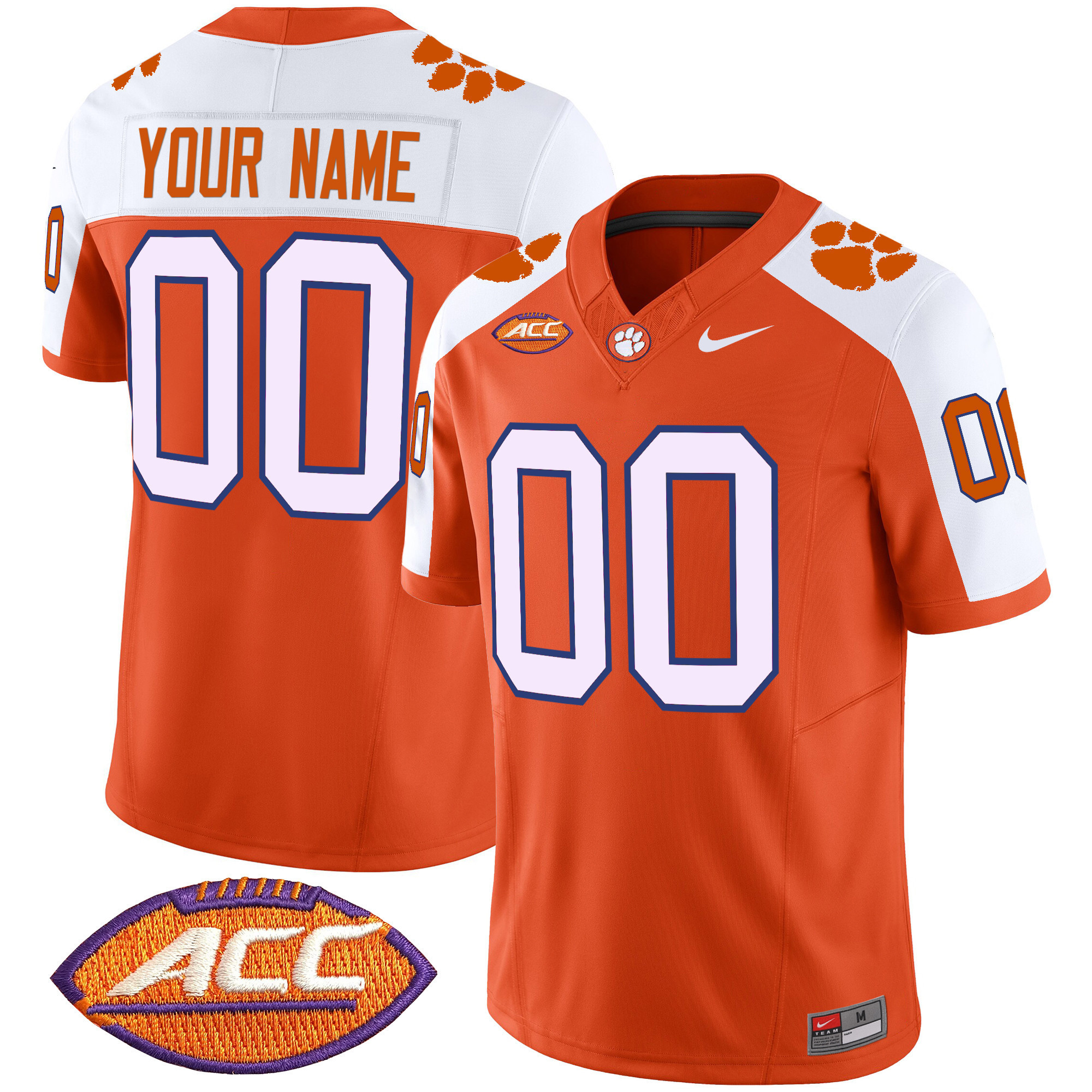 Clemson Tigers 2025 Vapor Limited Custom Jersey  All Stitched