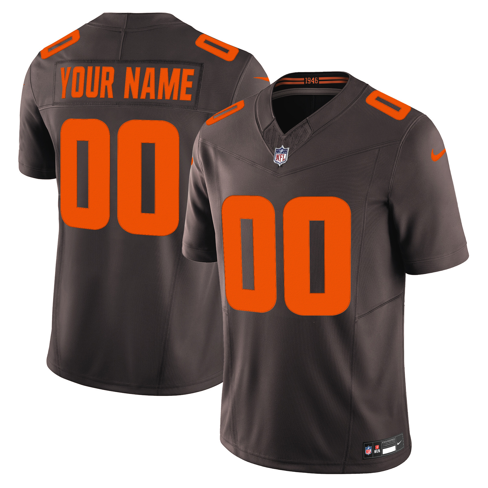 Cleveland Browns Alpha Dawg Edition Vapor Limited Custom Jersey  All Stitched