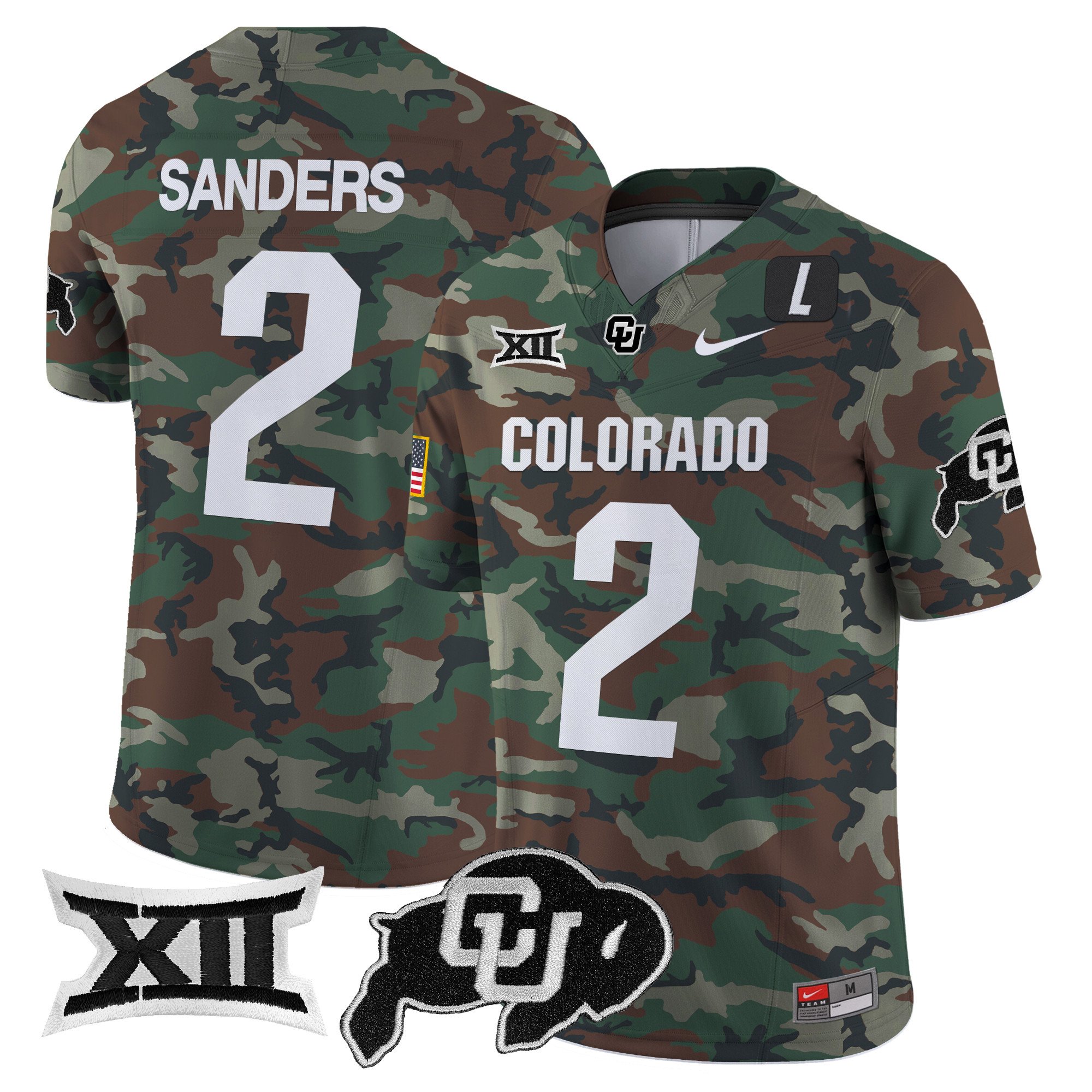 Colorado Buffaloes 2024 Military Vapor Limited Jersey All Stitched