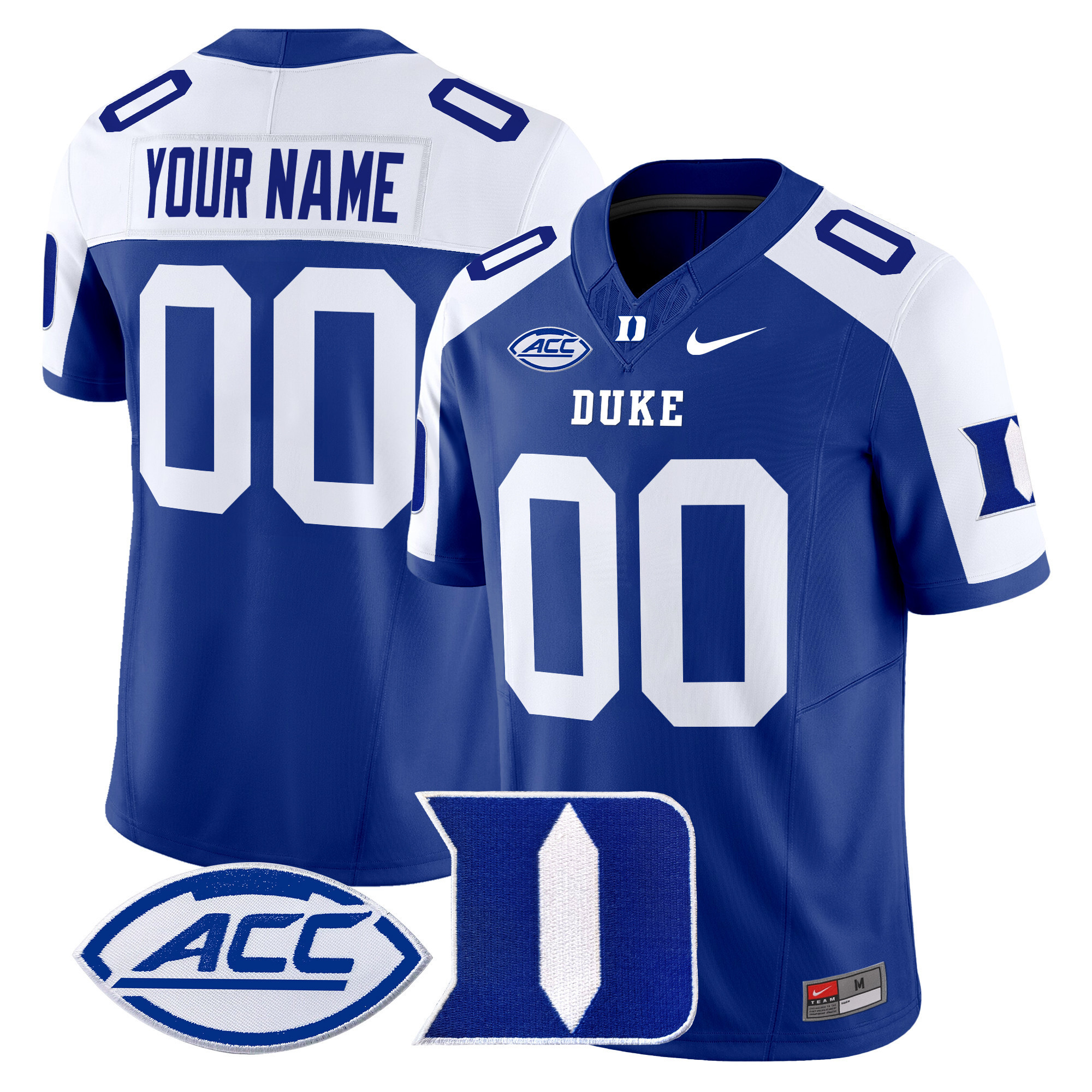 Duke Blue Devils 2025 Vapor Limited Custom Jersey  All Stitched