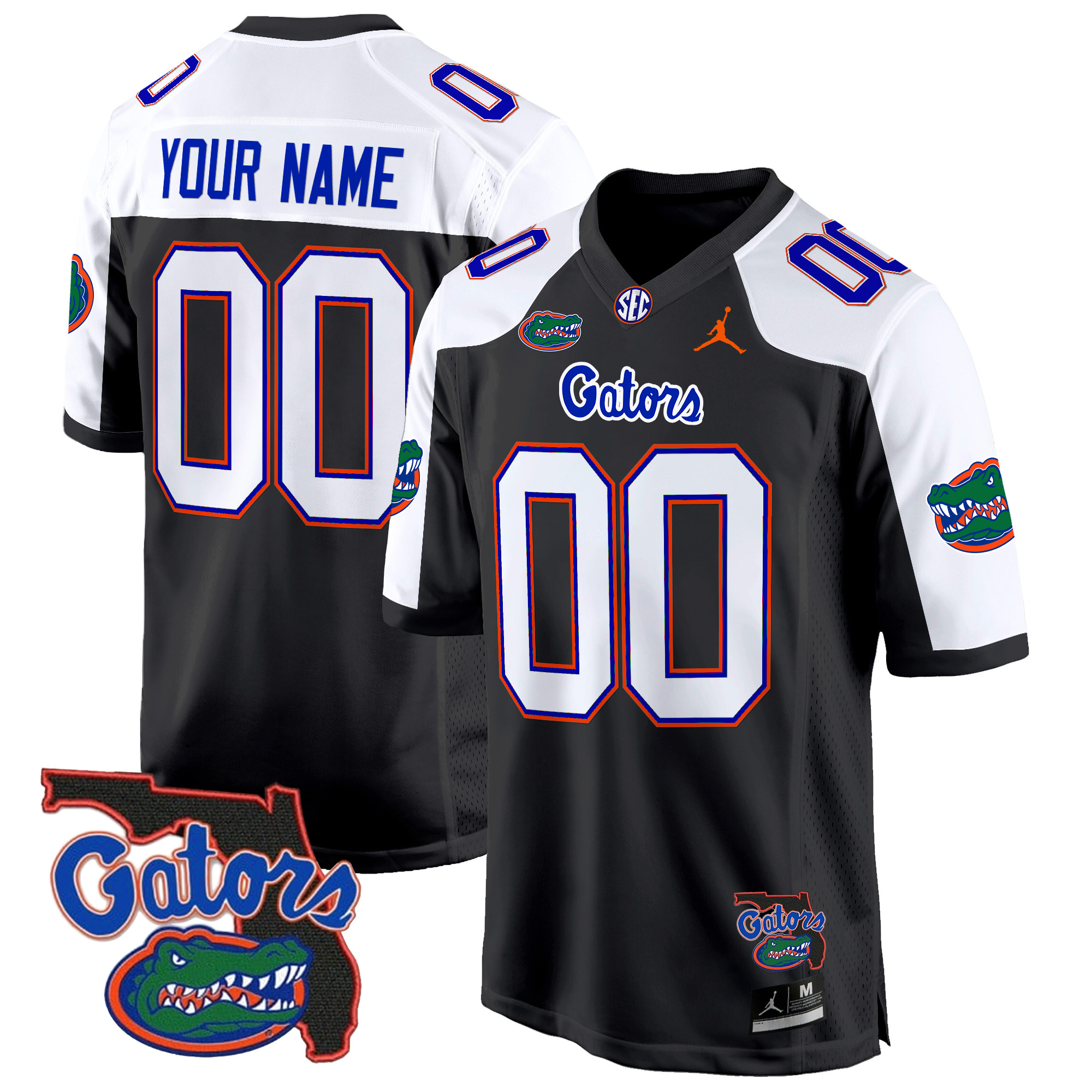 Florida Gators 2024 Florida Patch Game Custom Jersey All Stitched