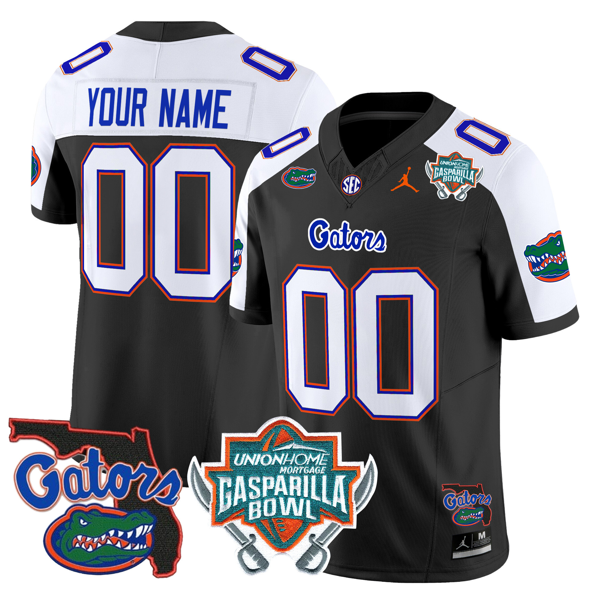 Florida Gators 2024 Gasparilla Bowl Patch Vapor Limited Custom Jersey All Stitched