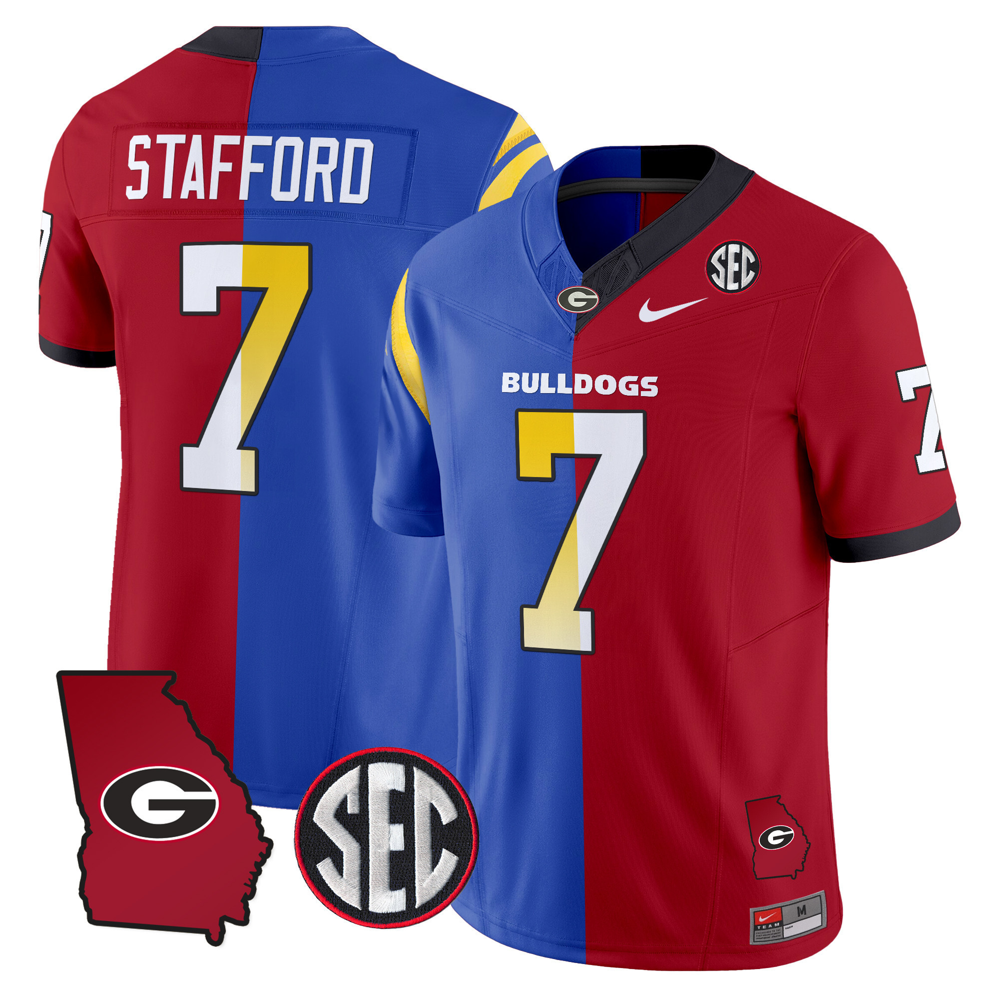 Georgia Bulldogs Split Vapor Limited Jersey All Stitched