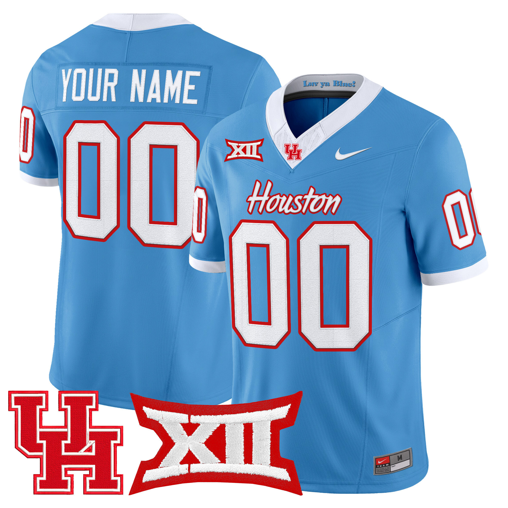 Houston Cougars 2025 Vapor Limited Custom Jersey  All Stitched