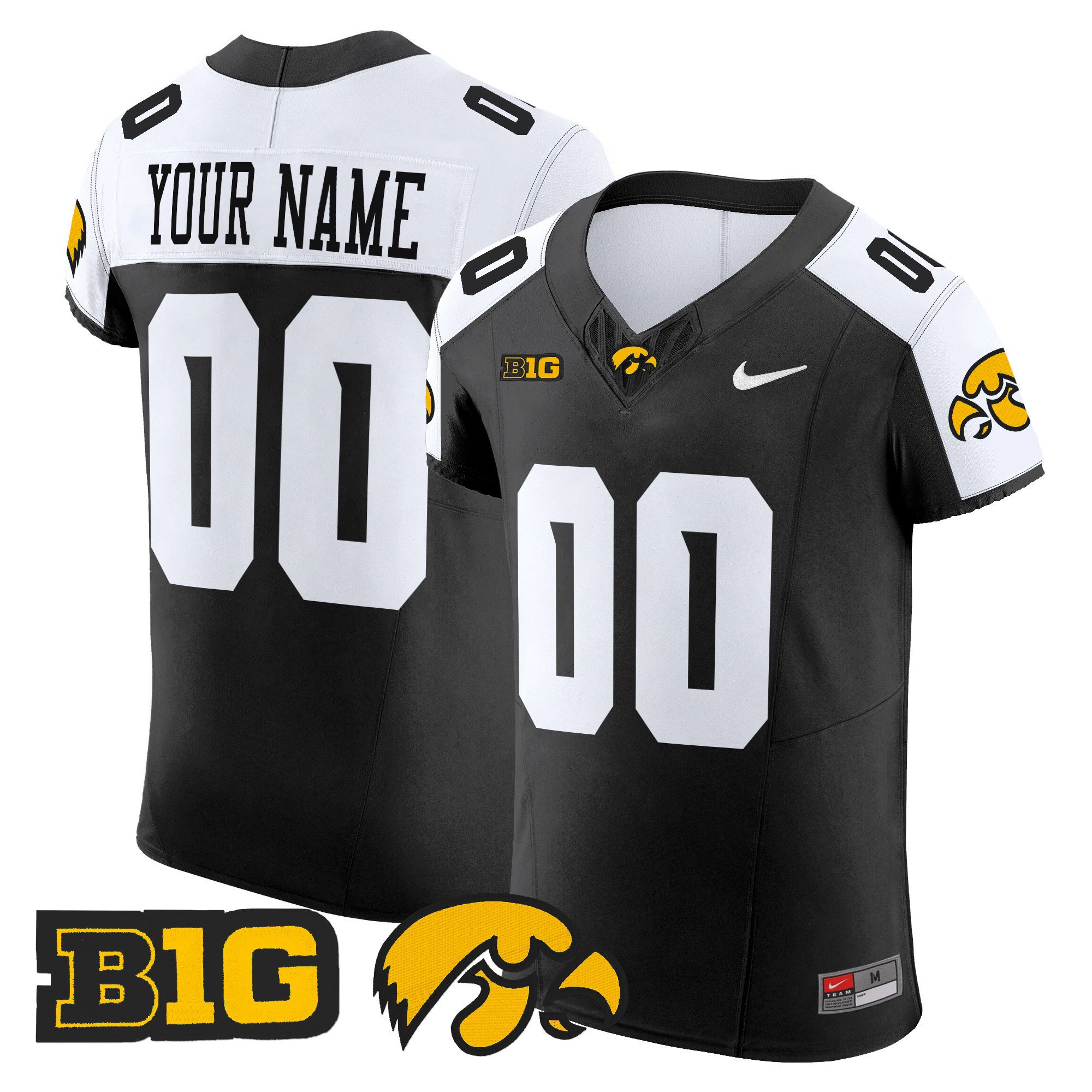 Iowa Hawkeyes 2024 Vapor Elite Custom Jersey All Stitched