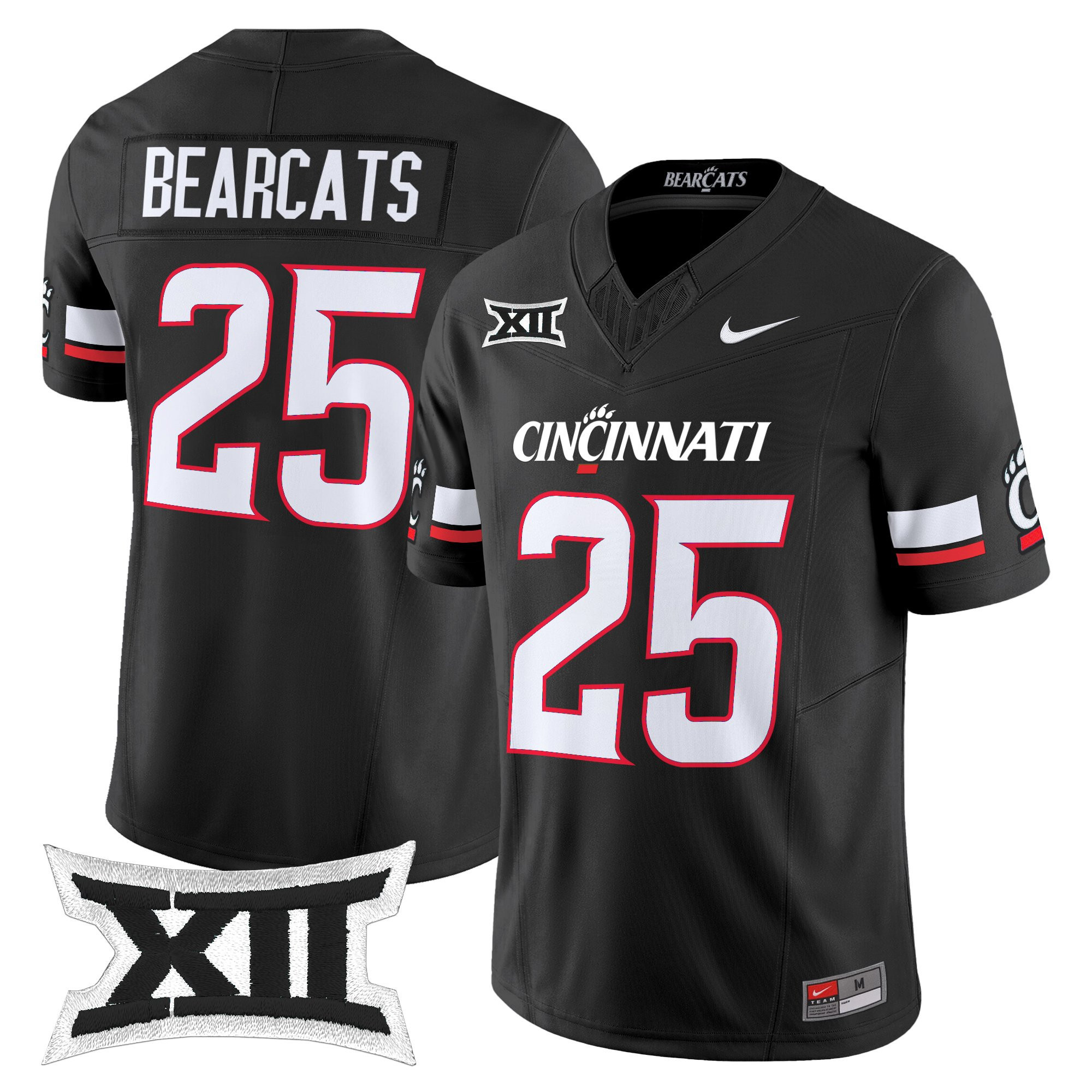Mens Cincinnati Bearcats 2025 Vapor Limited Jersey  All Stitched