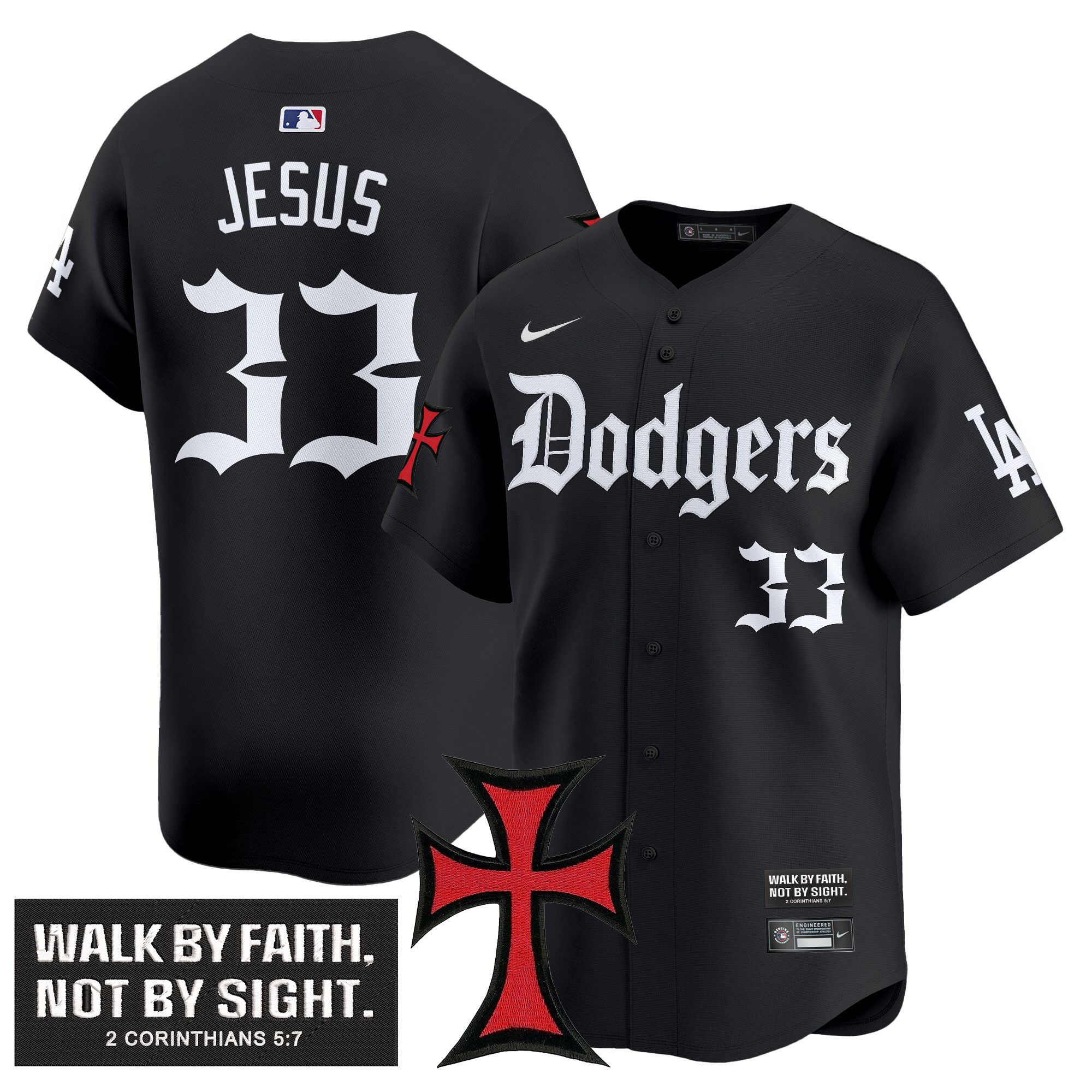 Mens Dodgers Faith & Glory Edition Vapor Premier Limited Jersey  All Stitched