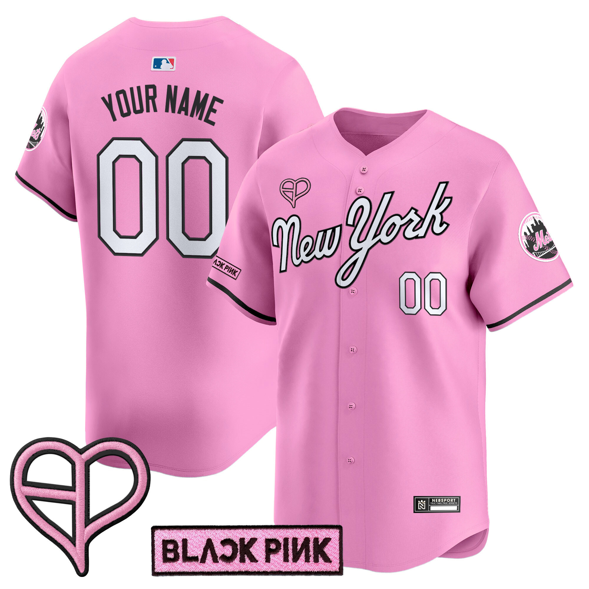 New York Mets x BLACKPINK 2025 Vapor Premier Limited Custom Jersey  All Stitched
