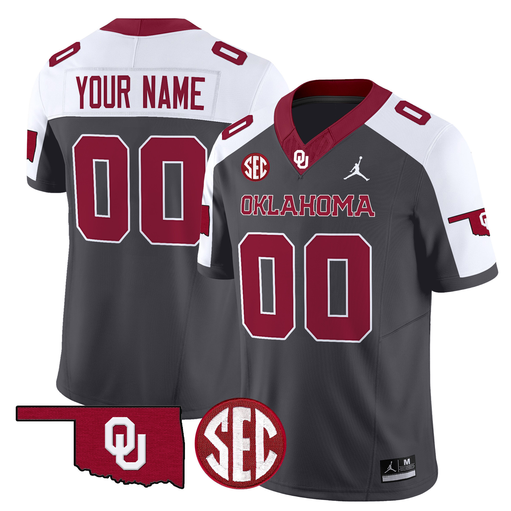 Oklahoma Sooners 2025 Vapor Limited Custom Jersey  All Stitched
