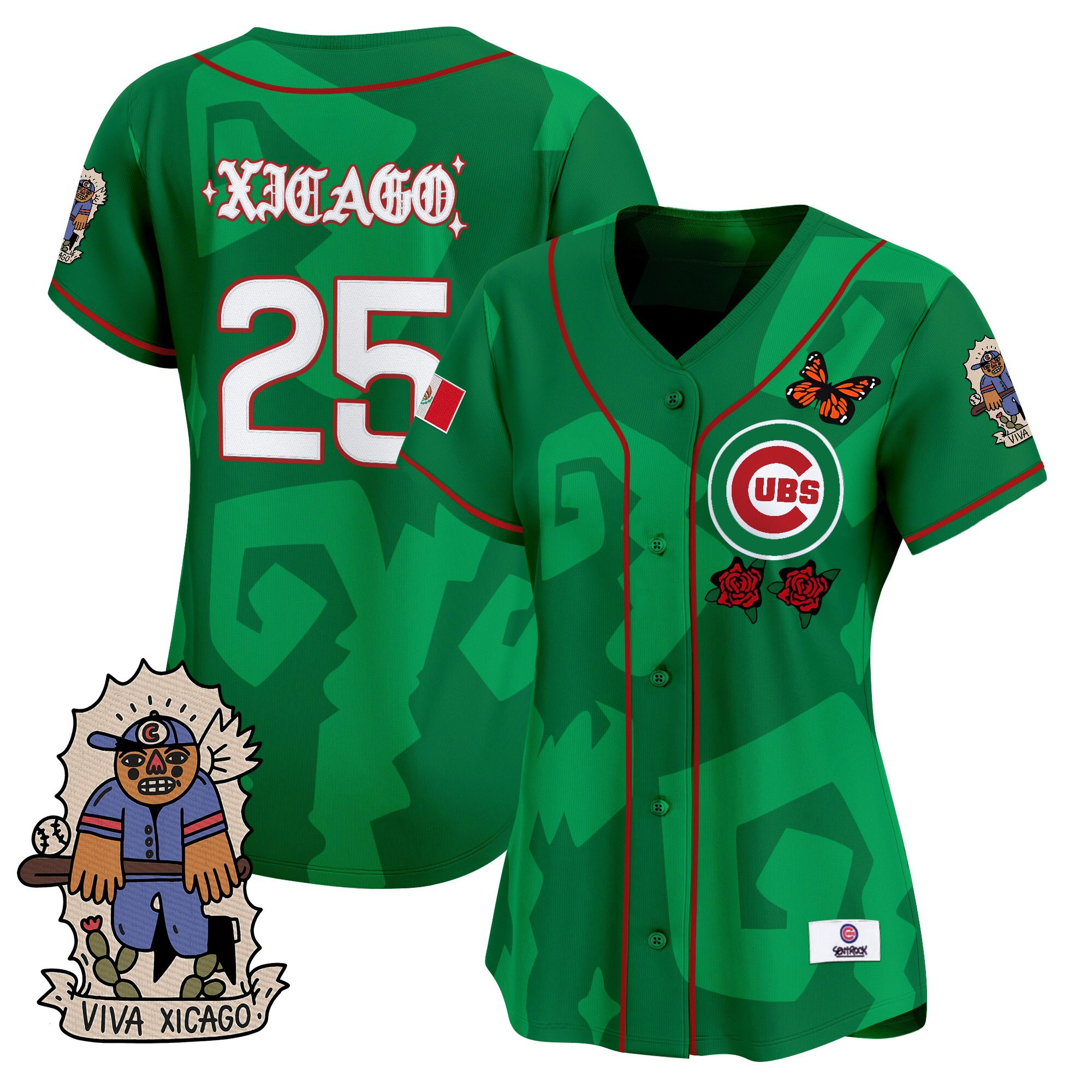Womens 2025 Chicago Cubs Mexican Heritage Vapor Premier Limited Jersey  Stitched