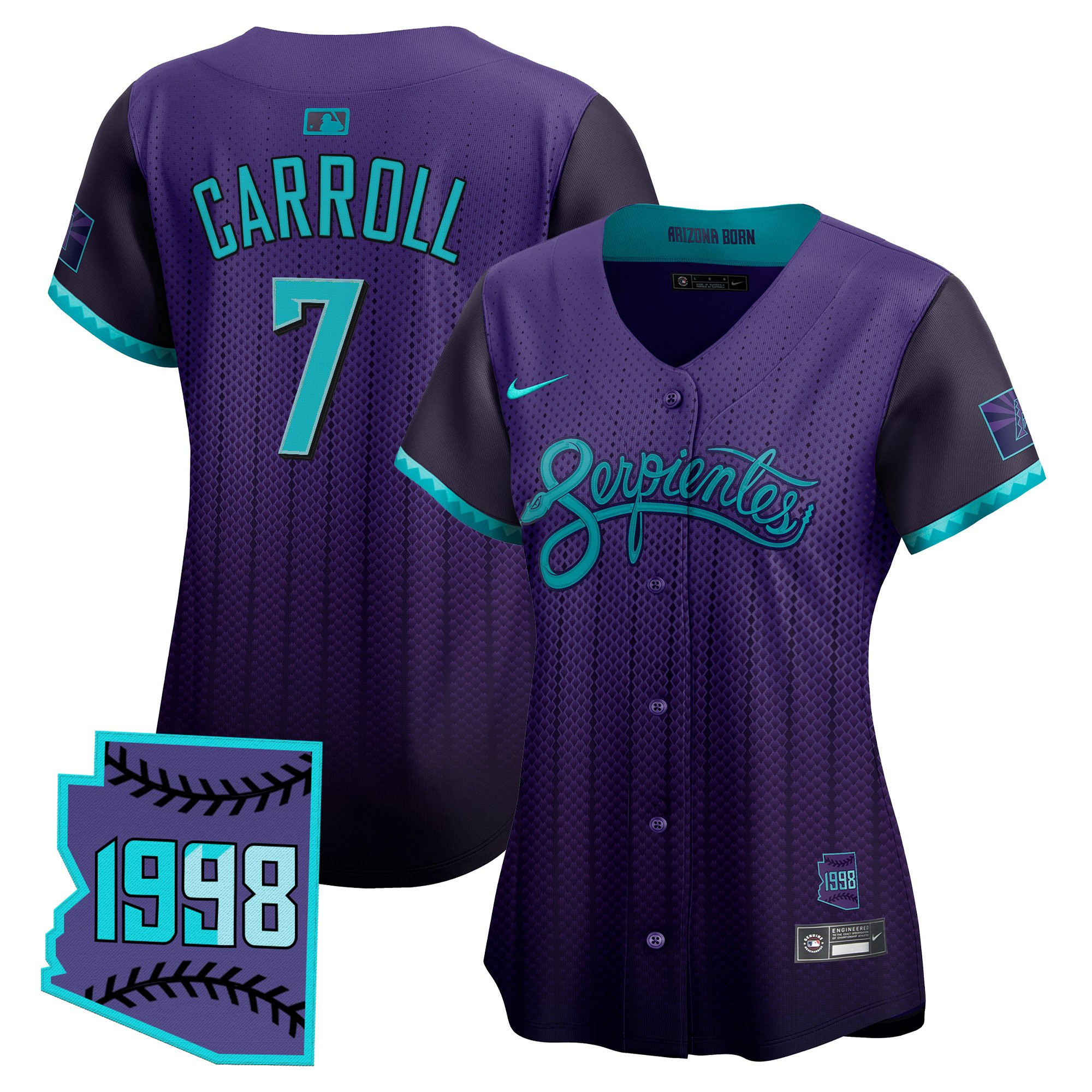 Womens Arizona Diamondbacks 2025 City Connect Vapor Premier Limited Jersey V2  Stitched