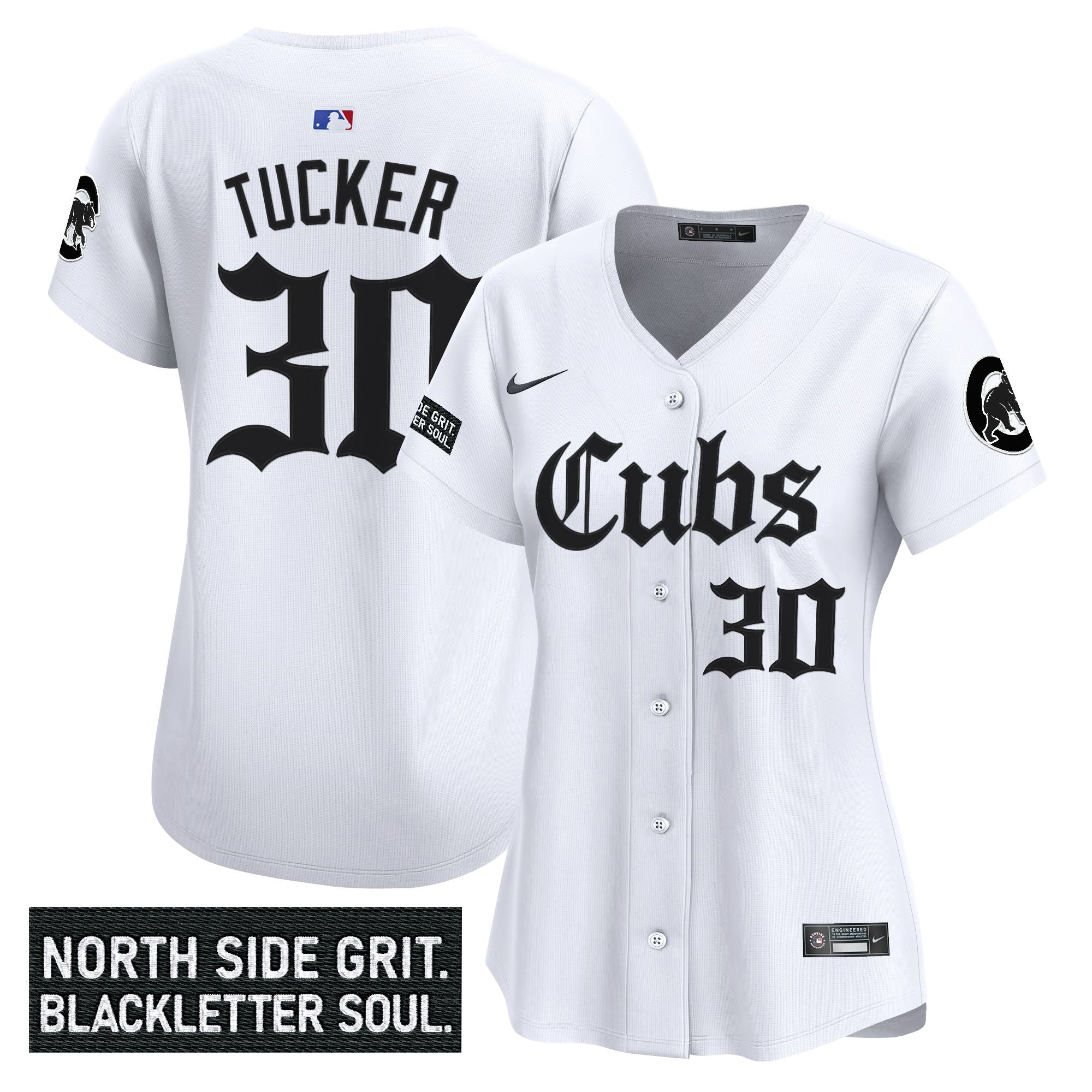 Womens Chicago Cubs Gothic North Side Edition Vapor Premier Limited Jersey  All Stitched