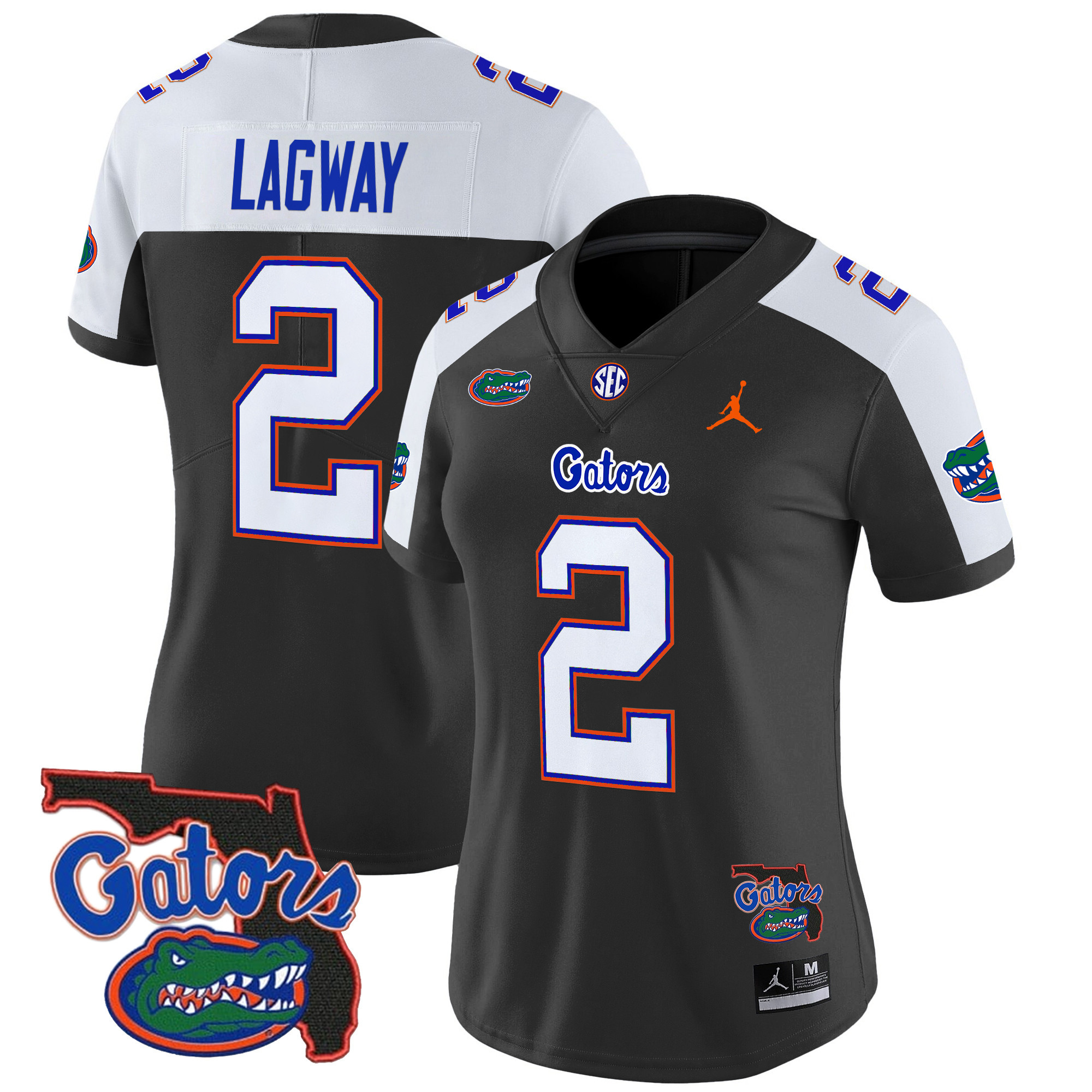 Women's Florida Gators 2024 Florida Patch Vapor Limited Jersey All Stitched