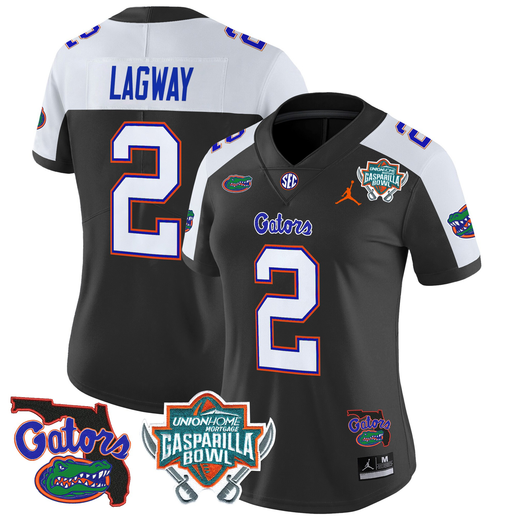 Women's Florida Gators 2024 Gasparilla Bowl Patch Vapor Limited Jersey All Stitched
