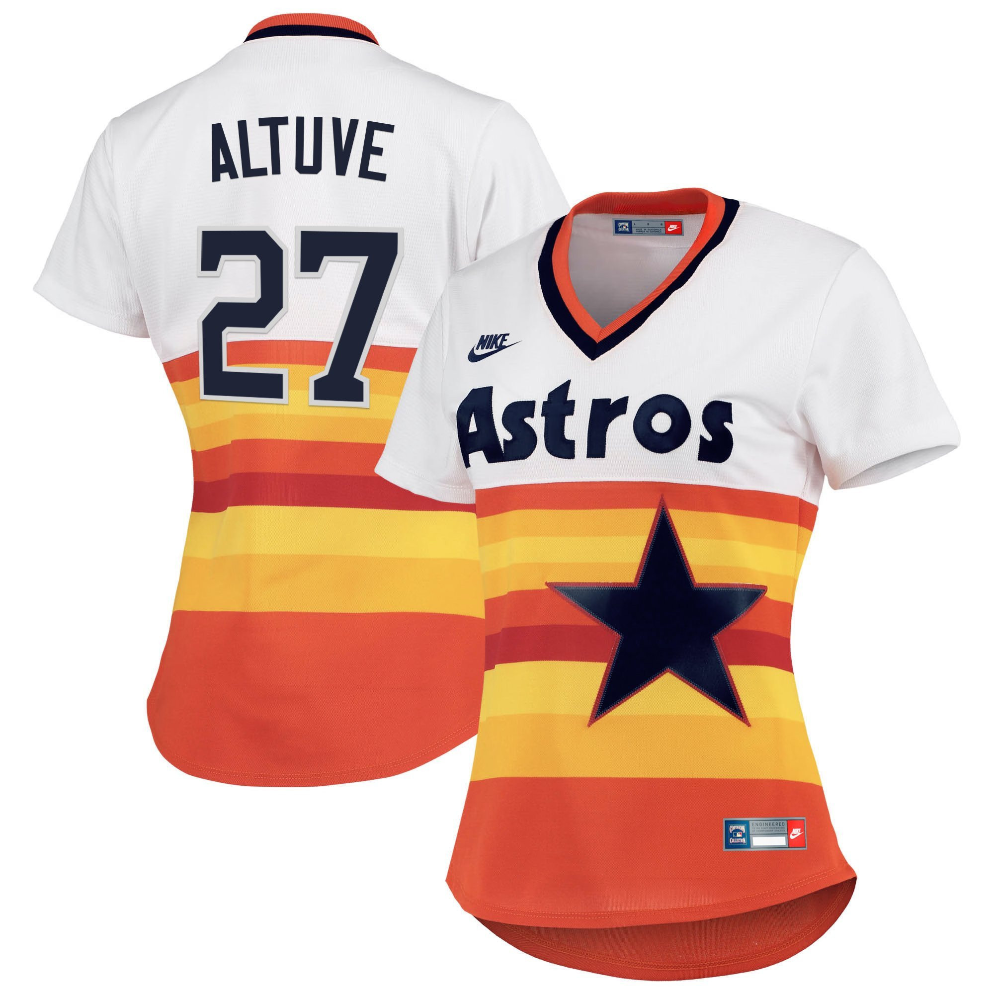 Womens Houston Astros Throwback Vapor Premier Limited Jersey  All Stitched