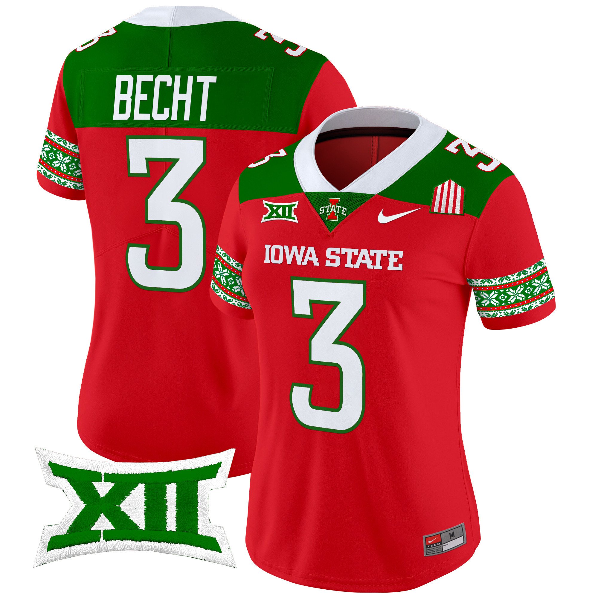 Women's Iowa State Cyclones 2024 Christmas Vapor Limited Jersey All Stitched