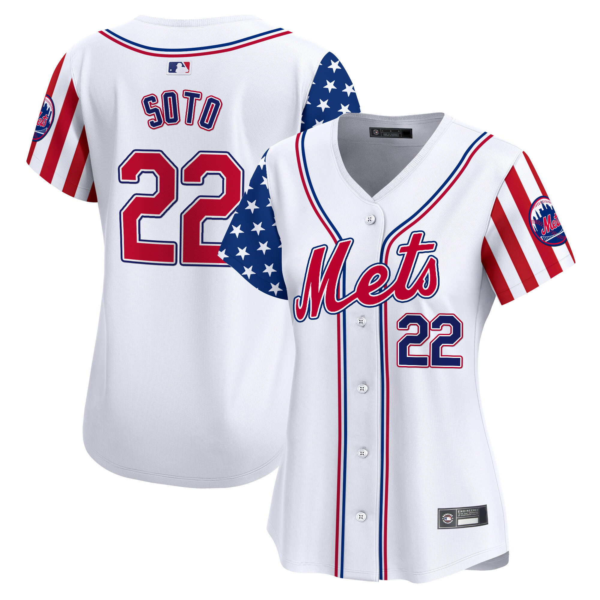 Womens New York Mets 2025 Independence Day Vapor Premier Limited Jersey