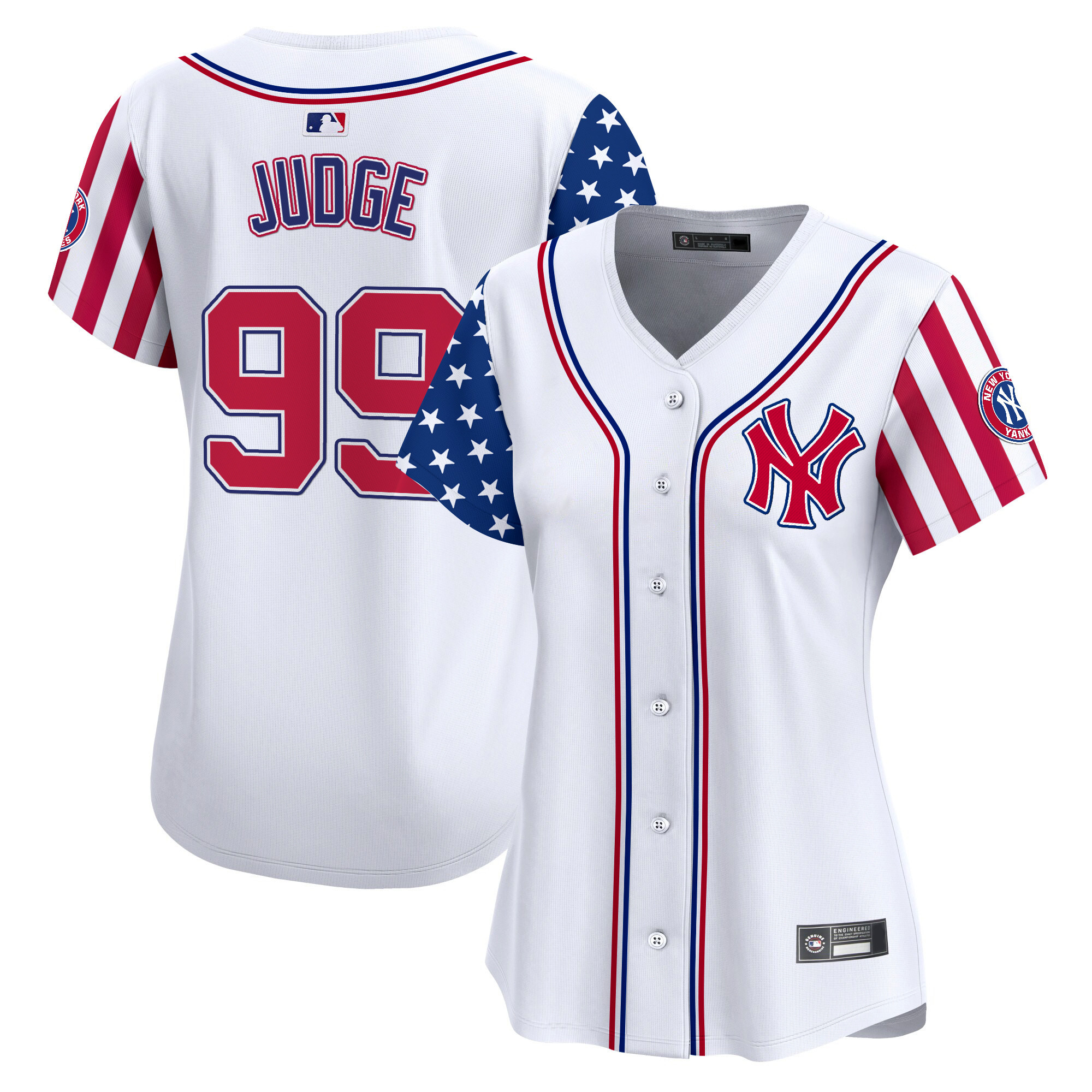 Womens New York Yankees 2025 Independence Day Vapor Premier Limited Jersey  All Stitched