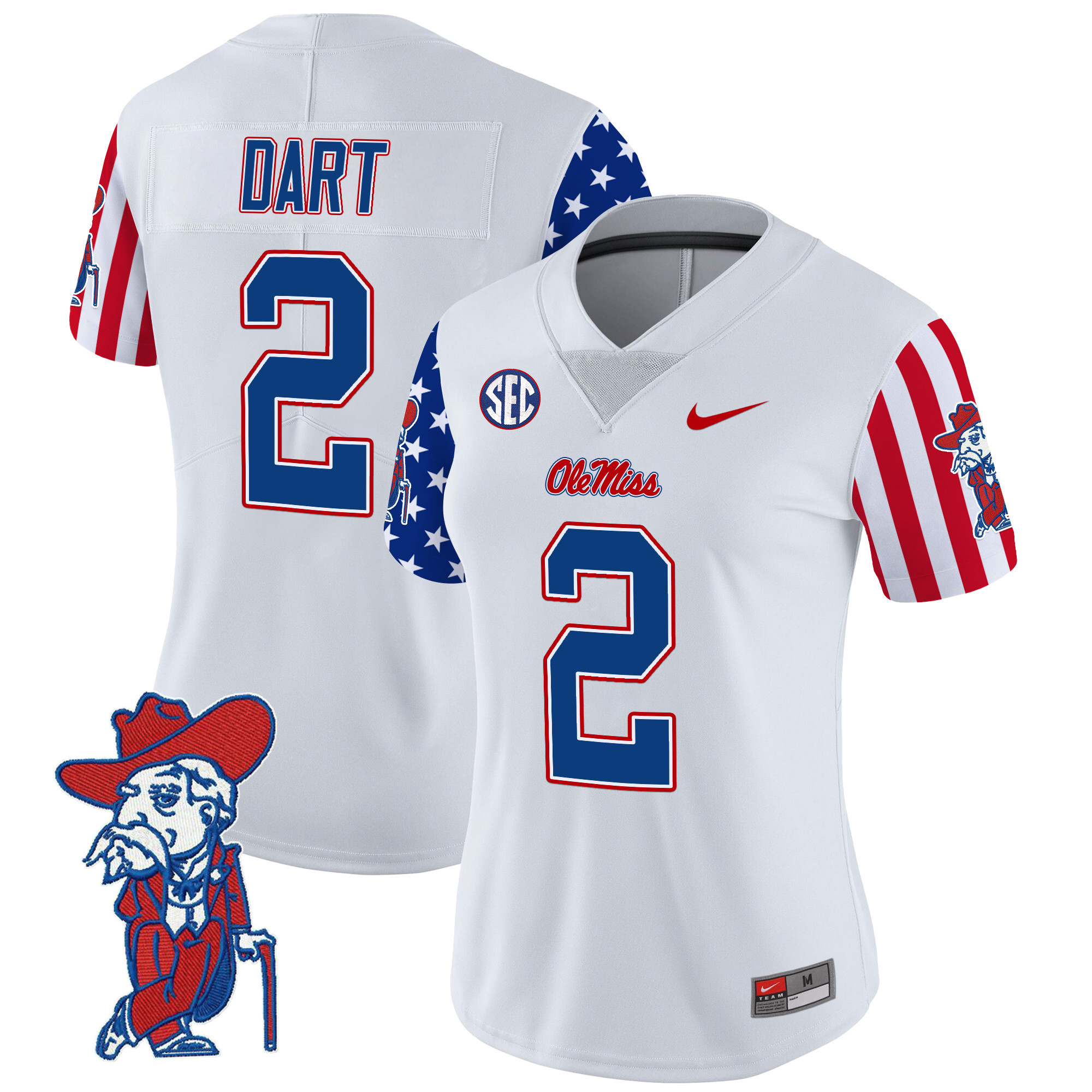 Women's Ole Miss Rebels American Style Vapor Limited Jersey All Stitched