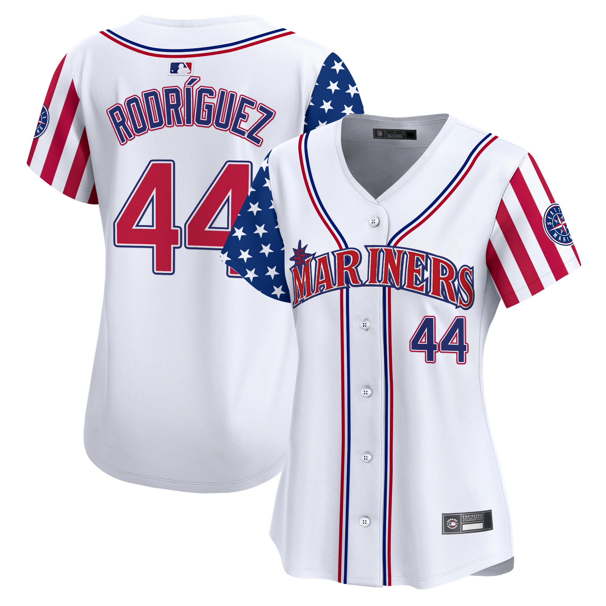 Womens Seattle Mariners 2025 Independence Day Vapor Premier Limited Jersey  All Stitched