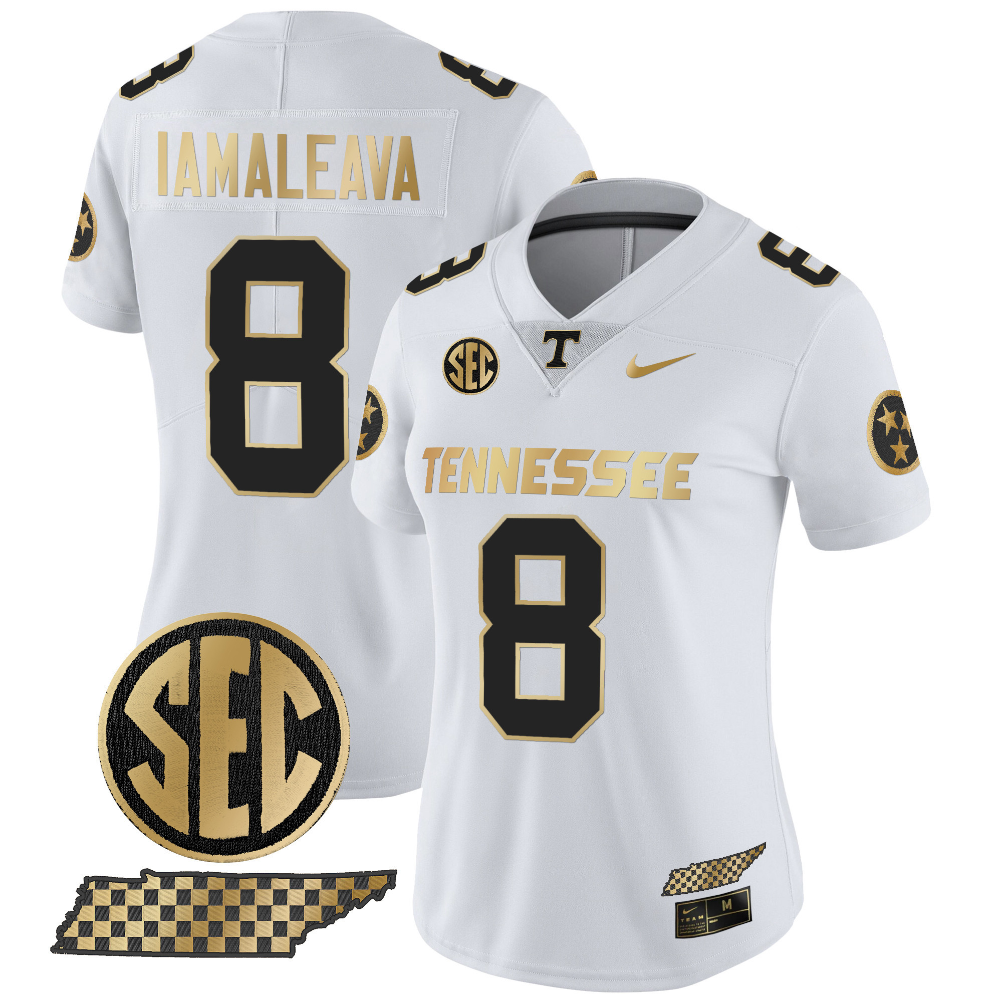 Women's Tennessee Volunteers 2024 Gold Vapor Limited Jersey All Stitched