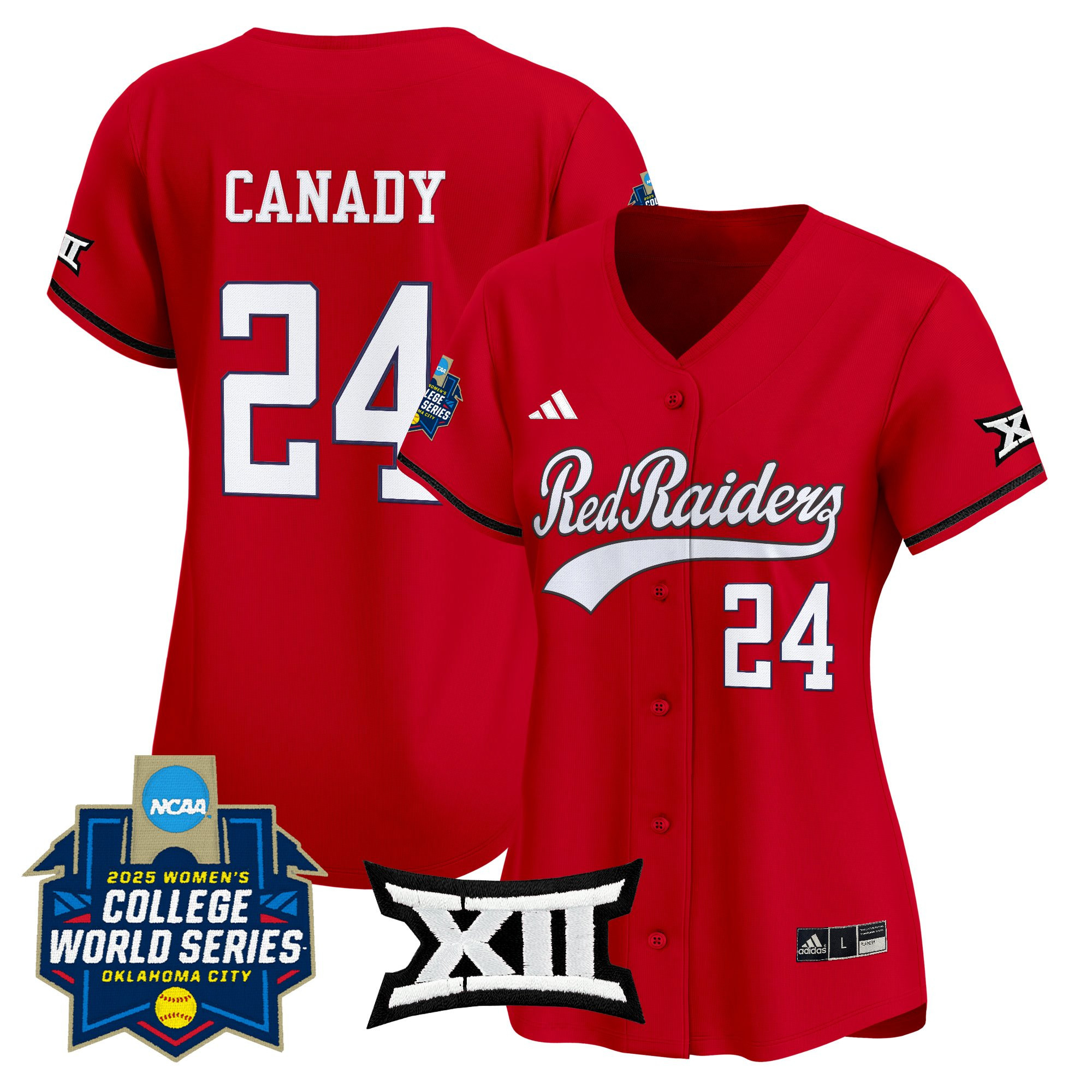 Womens Texas Tech Red Raiders Softball 2025 World Series (WCWS) Vapor Premier Limited Jersey  All Stitched