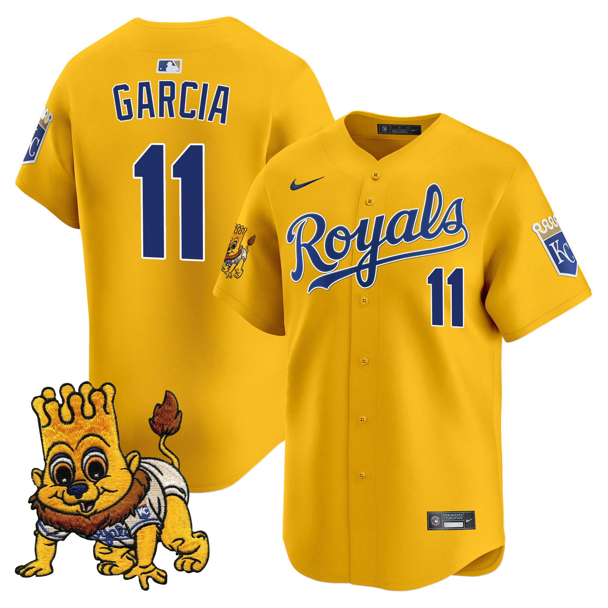 Youths Kansas City Royals Sluggerrr Patch Vapor Premier Limited Jersey  All Stitched