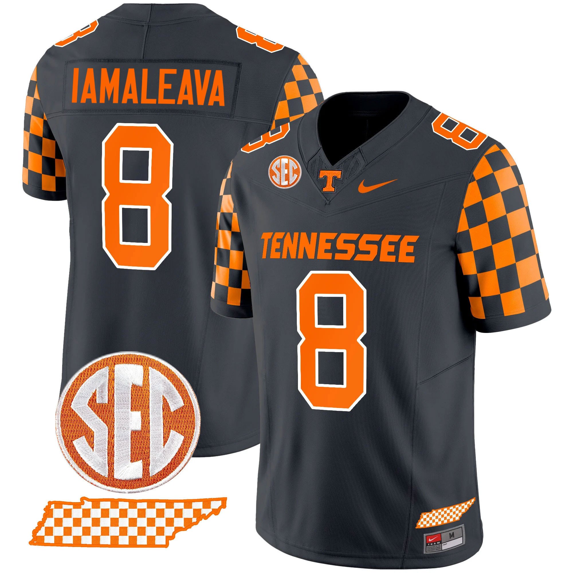 Youth's Tennessee Volunteers 2024 Checkerboard Vapor Limited Jersey All Stitched